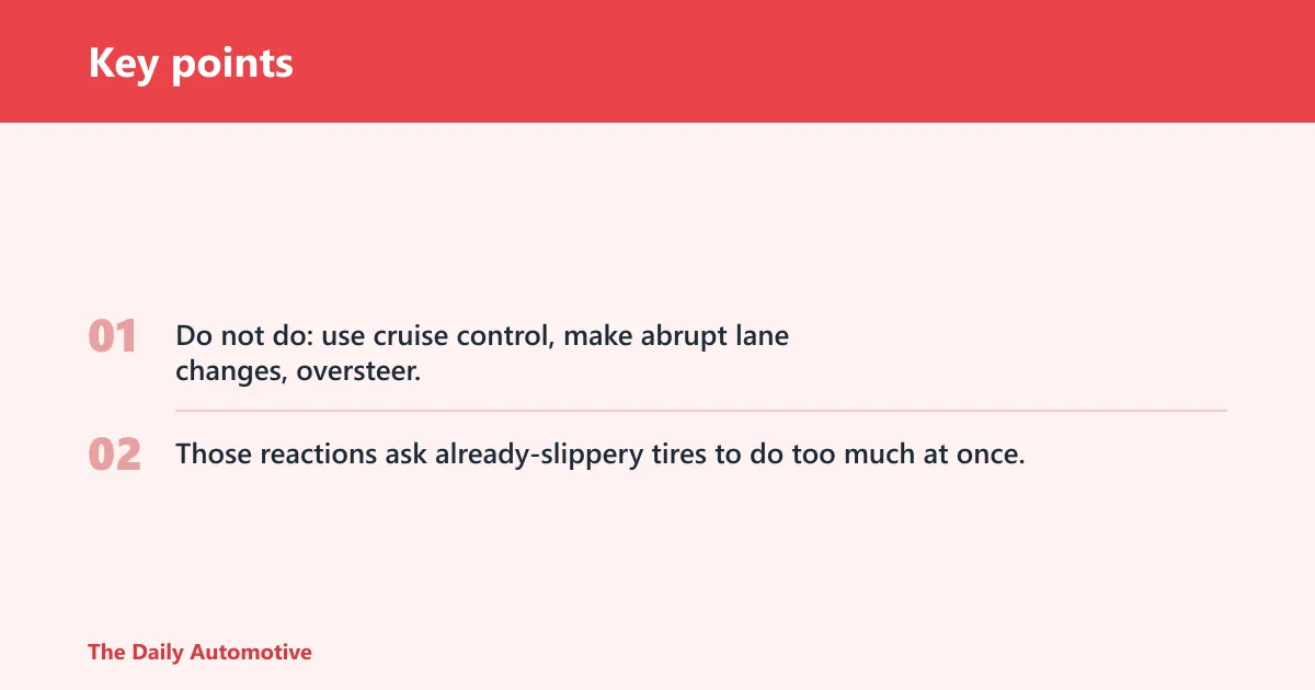 Key points: Black ice response checklist