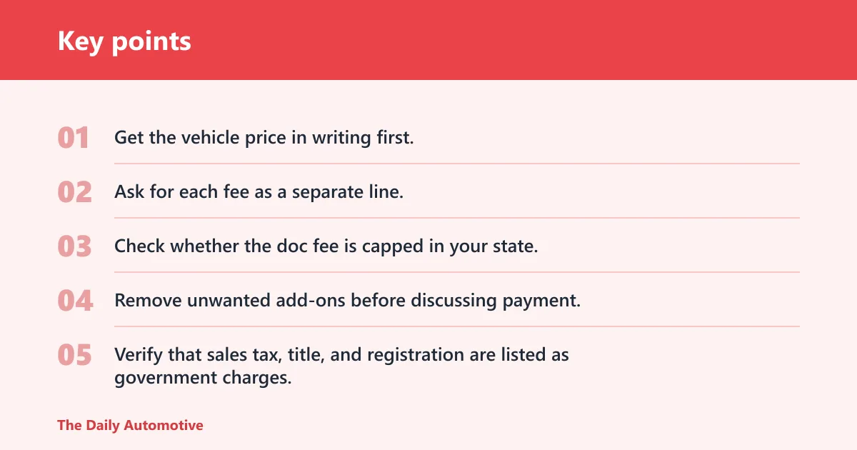 Key points: OTD negotiation worksheet
