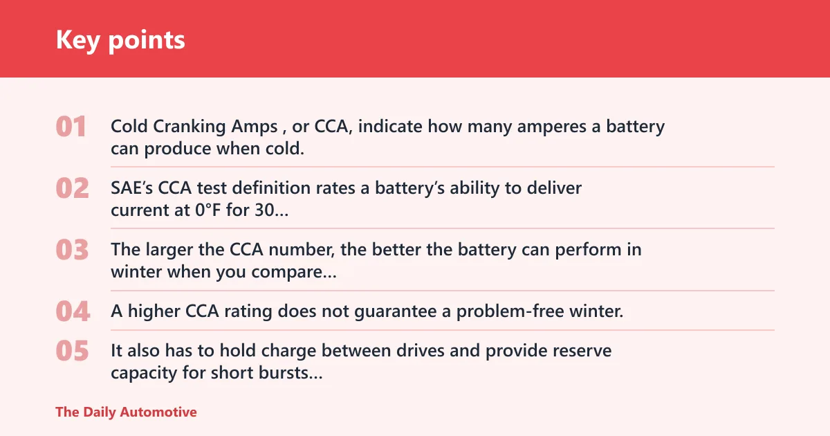 Key points: Why cold weather exposes weak batteries