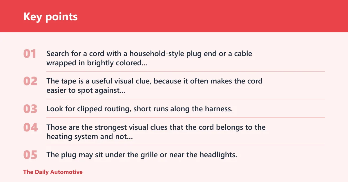 Key points: Find the cord path