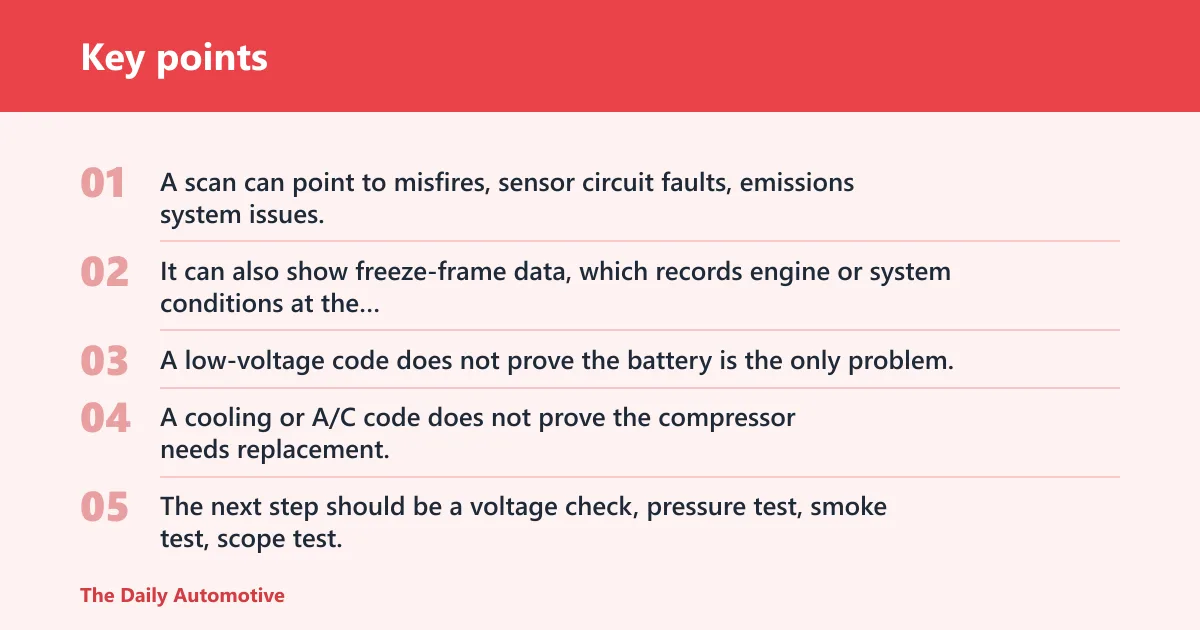 Key points: What does a diagnostic scan really prove?