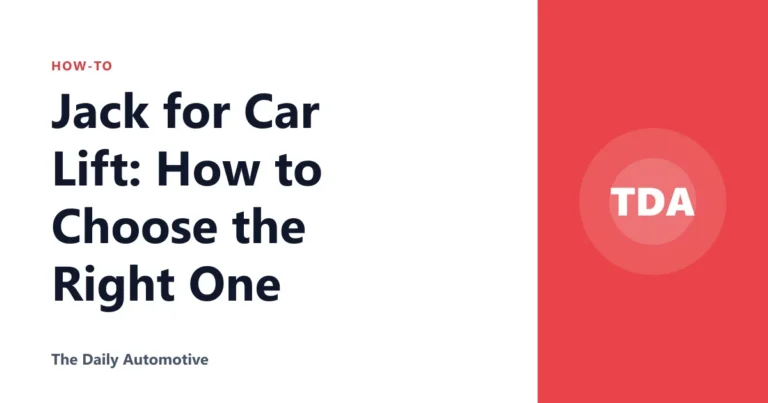 Jack for Car Lift: How to Choose the Right One