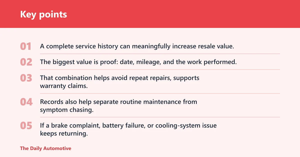 Key points: Why service records matter