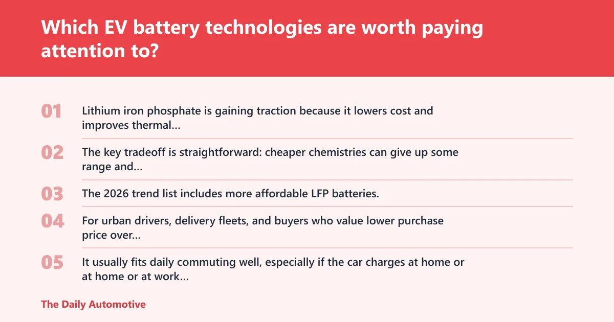 Steps: Which EV battery technologies are worth paying attention to?