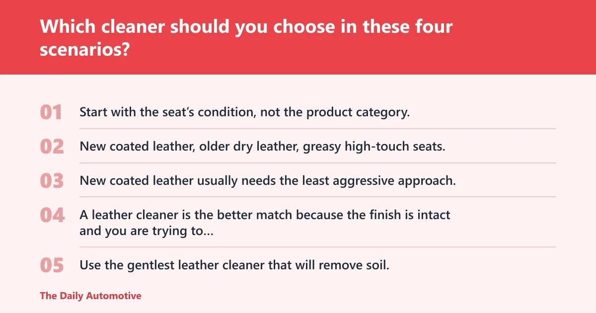 Steps: Which cleaner should you choose in these four scenarios?