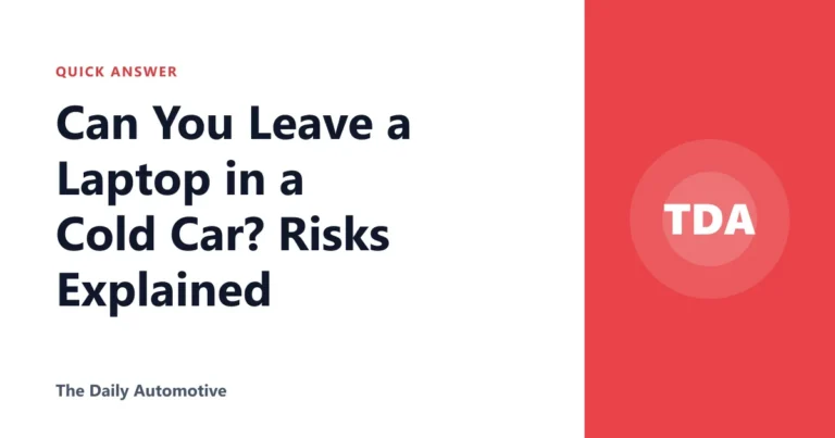 Can You Leave a Laptop in a Cold Car? Risks Explained