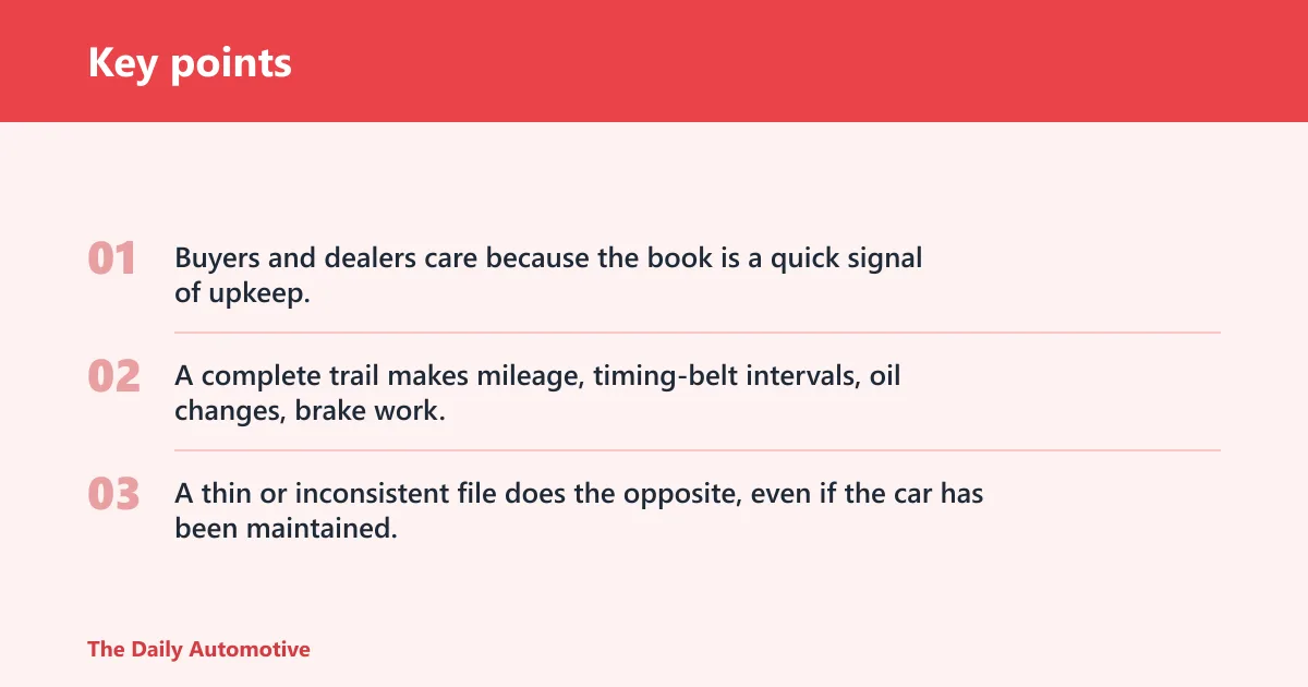 Key points: What a lost service book means