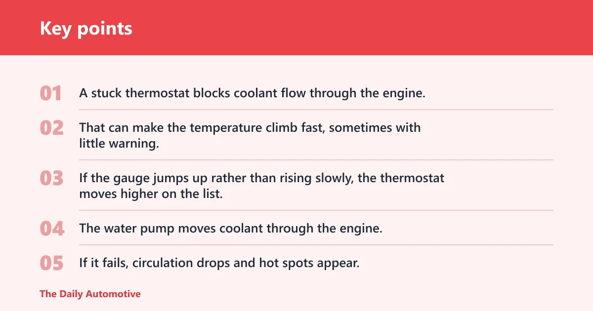 Key points: What usually causes overheating besides oil?