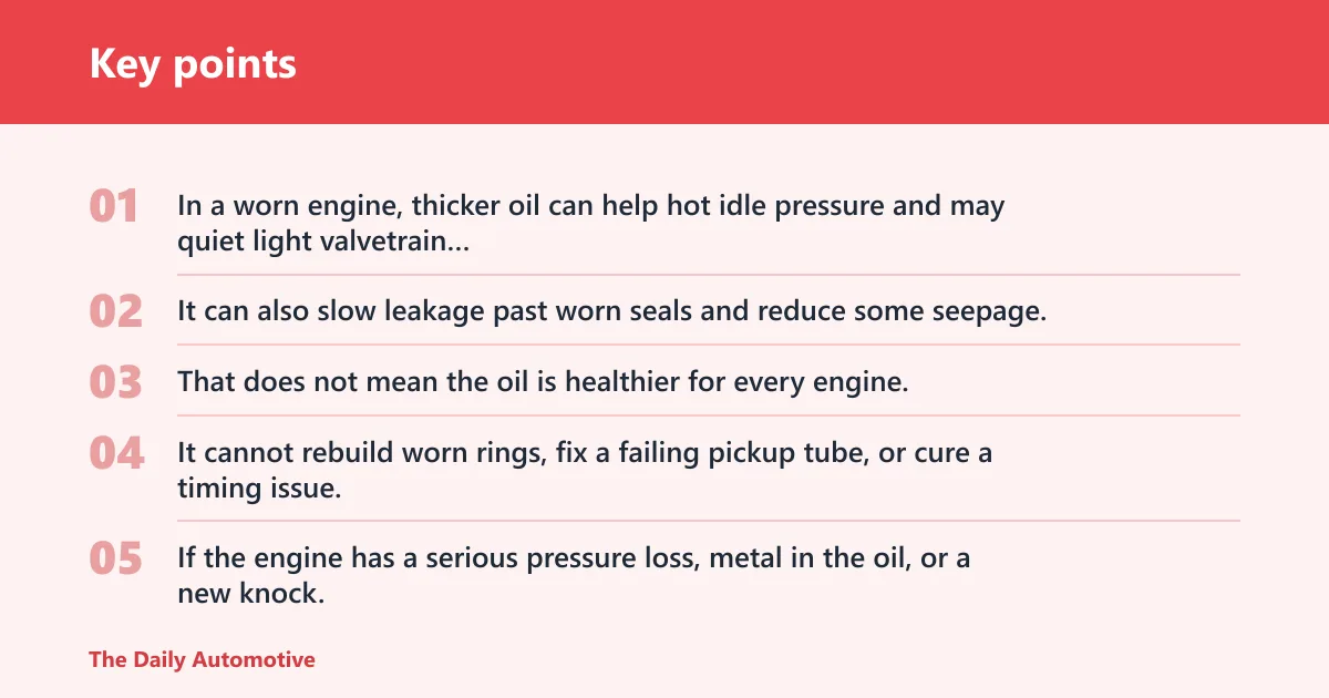 Key points: What does Lucas Heavy Duty Oil Stabilizer do?