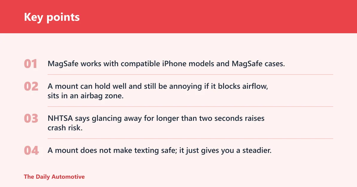 Key points: What is the best magnetic car mount for iPhone?