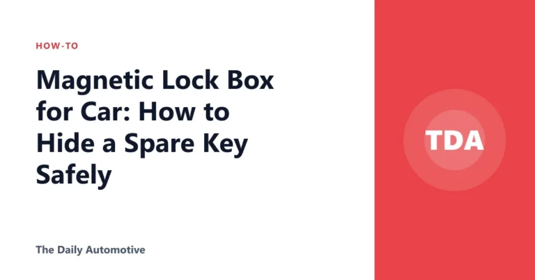 Magnetic Lock Box for Car: How to Hide a Spare Key Safely