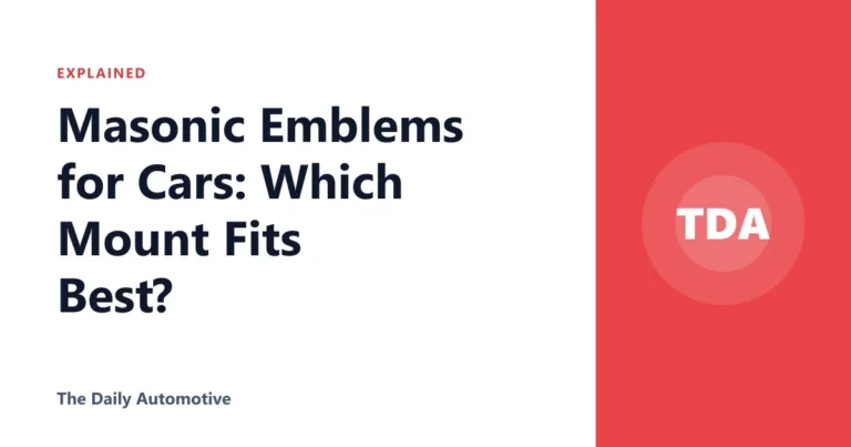 Masonic Emblems for Cars: Which Mount Fits Best?