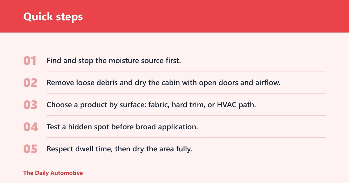 Quick steps: How to choose the right interior mold cleaner