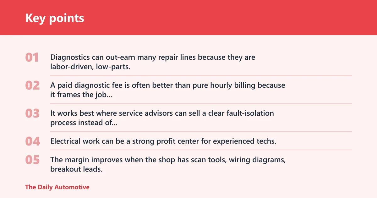 Key points: Which automotive services make the most money?