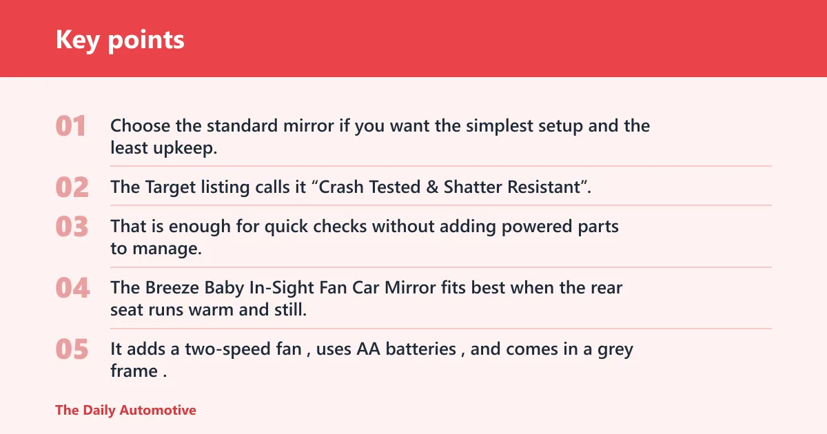 Key points: Which Munchkin Brica mirror to buy