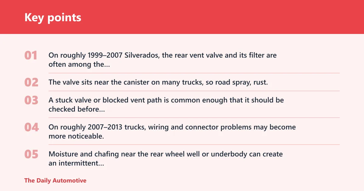 Key points: Which Silverado years are most likely to have P0446?