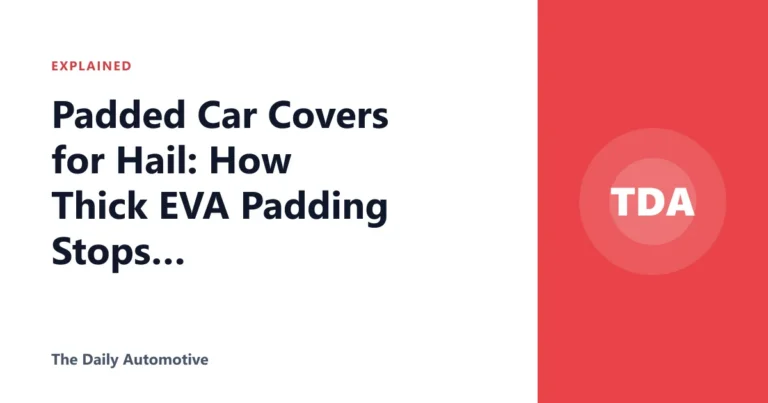 Padded Car Covers for Hail: How Thick EVA Padding Stops Dents
