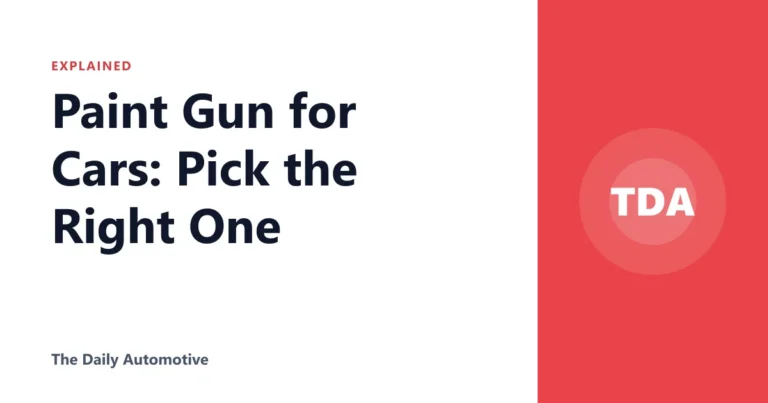 Paint Gun for Cars: Pick the Right One