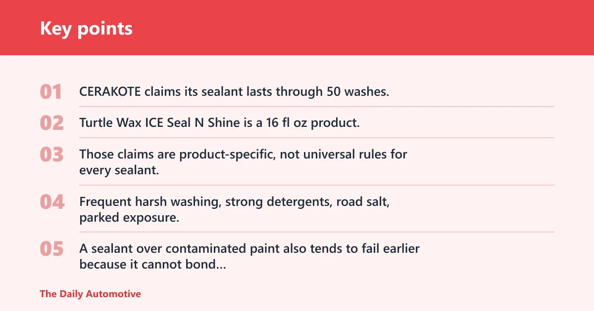 Key points: How long sealant lasts and when to reapply