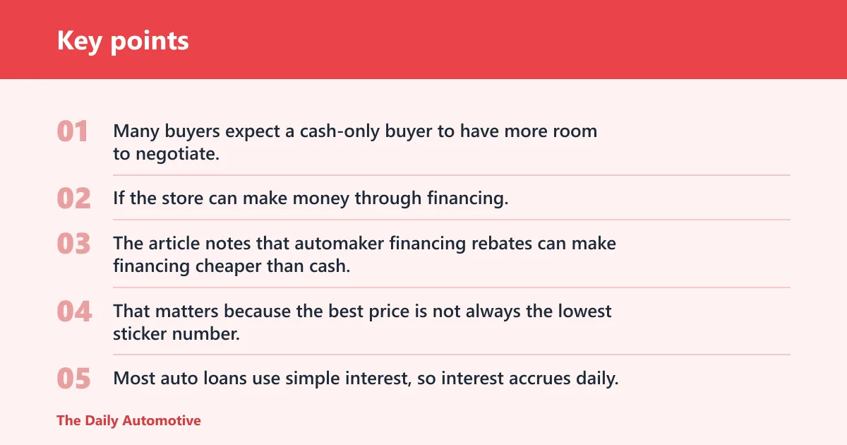 Key points: Will cash get you a better deal?