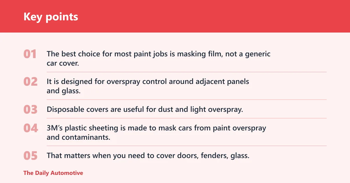 Key points: What is the best plastic car cover for painting?