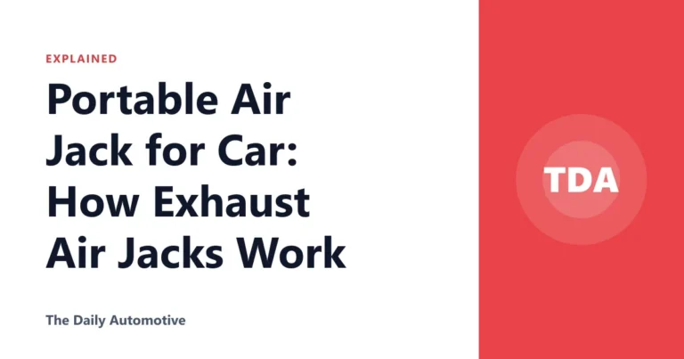 Portable Air Jack for Car: How Exhaust Air Jacks Work