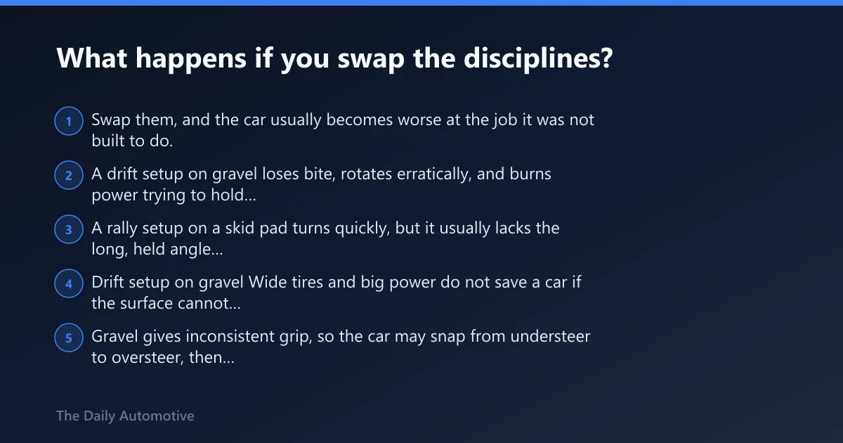 Steps: What happens if you swap the disciplines?