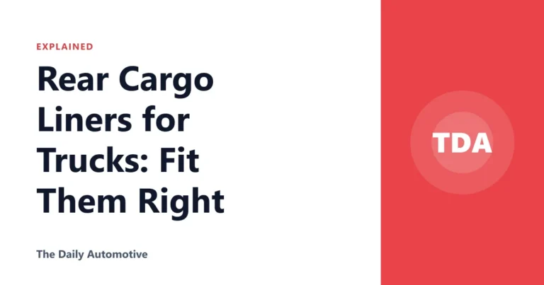 Rear Cargo Liners for Trucks: Fit Them Right