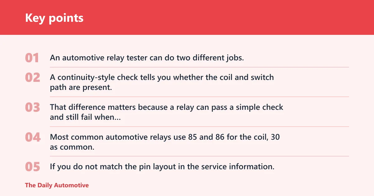 Key points: What relay testers catch and what they miss?