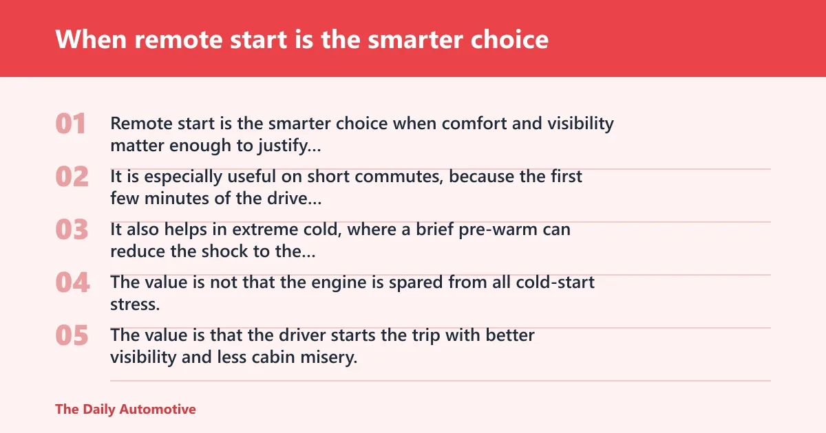 Steps: When remote start is the smarter choice