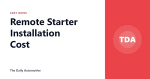 Remote Starter Installation Cost