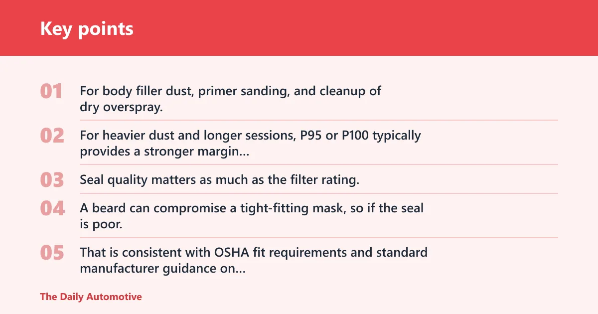 Key points: When is a half-face respirator enough?