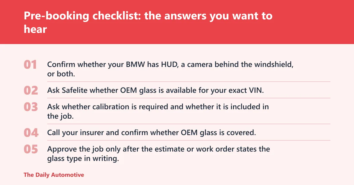 Steps: Pre-booking checklist: the answers you want to hear