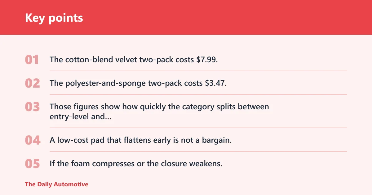 Key points: What should you pay for a seat belt pad?
