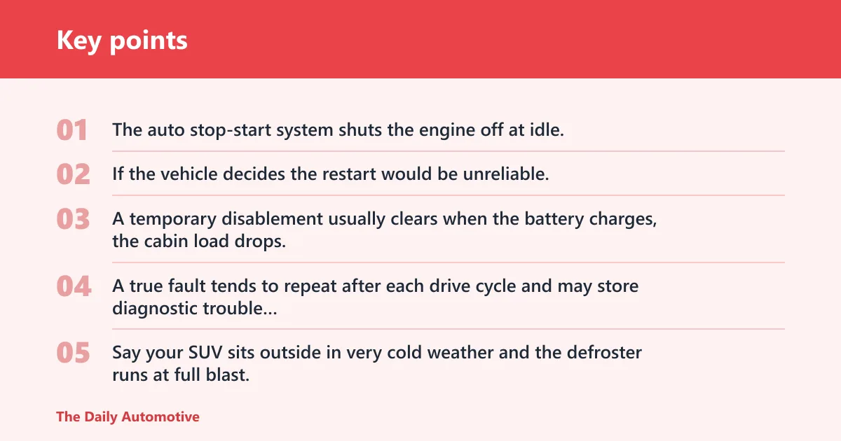 Key points: What does service auto stop-start mean?