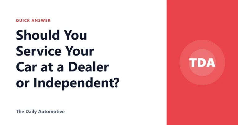 Should You Service Your Car at a Dealer or Independent?