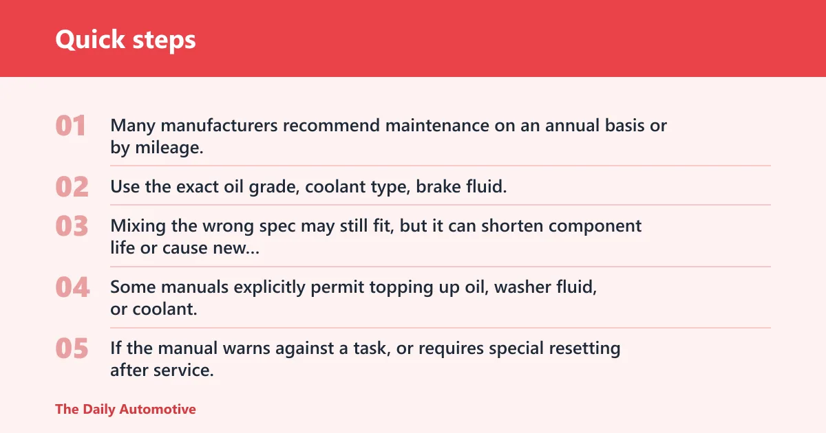 Quick steps: Check the owner’s manual first