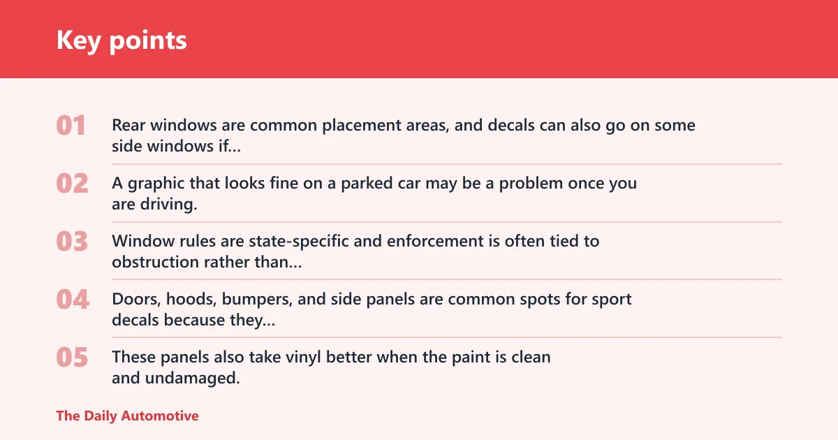 Key points: Where can you place them safely?