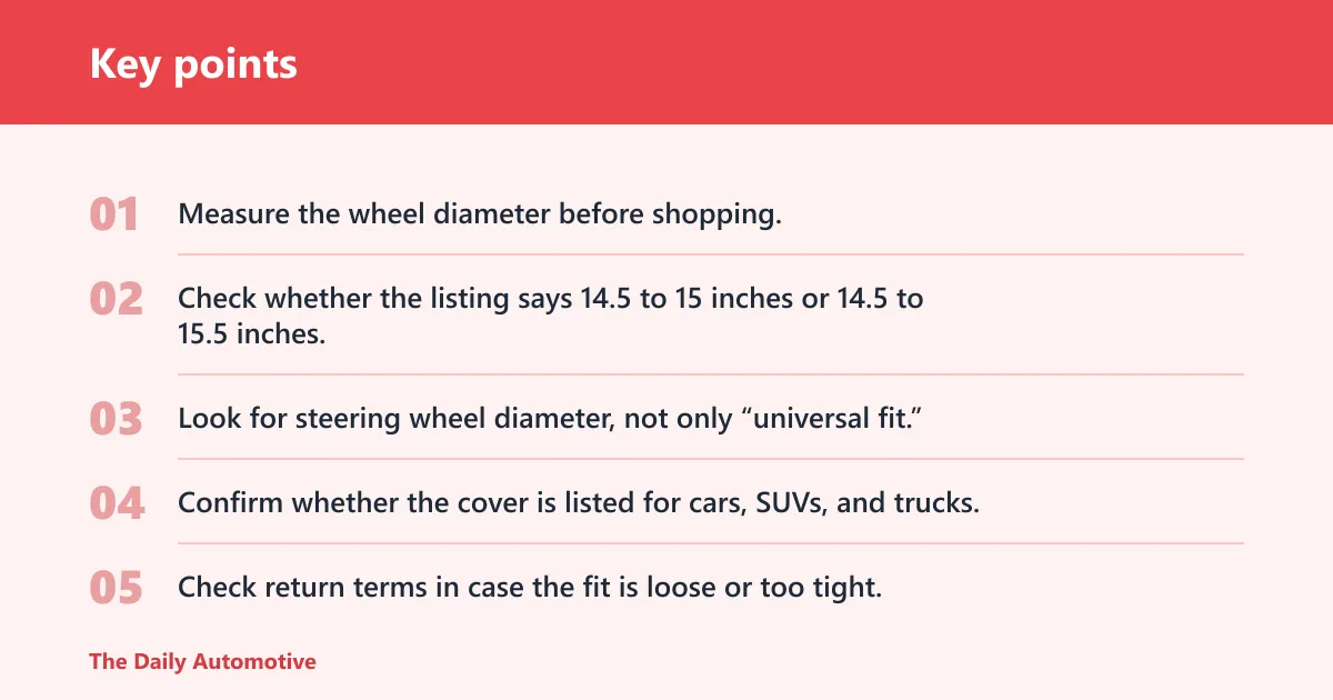 Key points: Which size fits your wheel?