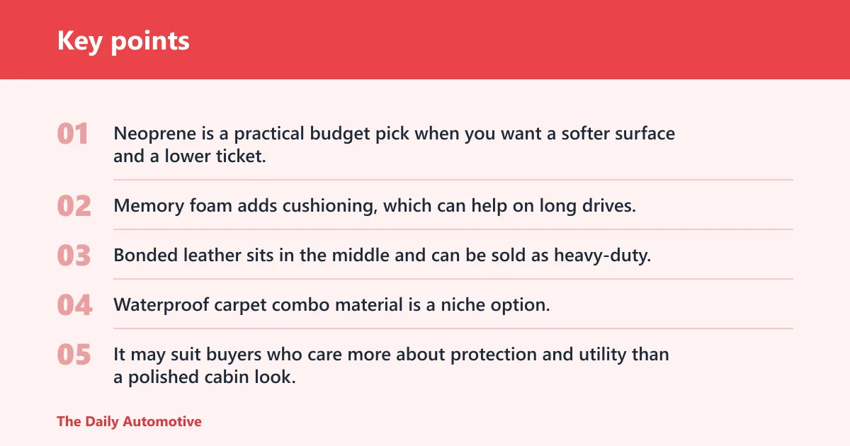 Key points: Which material is worth the money?