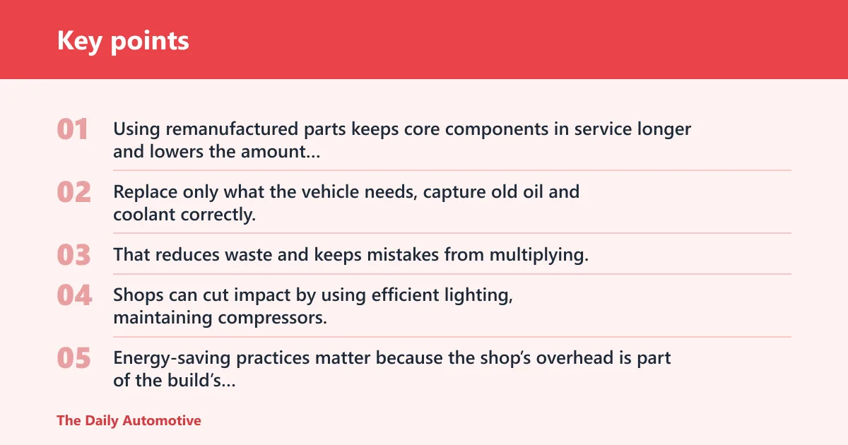 Key points: How do you make maintenance and shop work less wasteful?