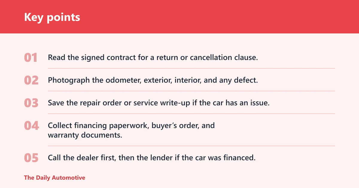 Key points: What should you do in the first 24 hours?