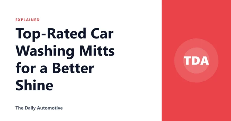 Top-Rated Car Washing Mitts for a Better Shine