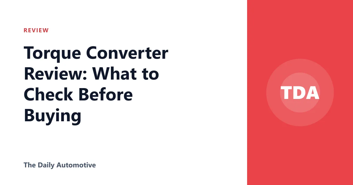 Torque Converter Review: What to Check Before Buying