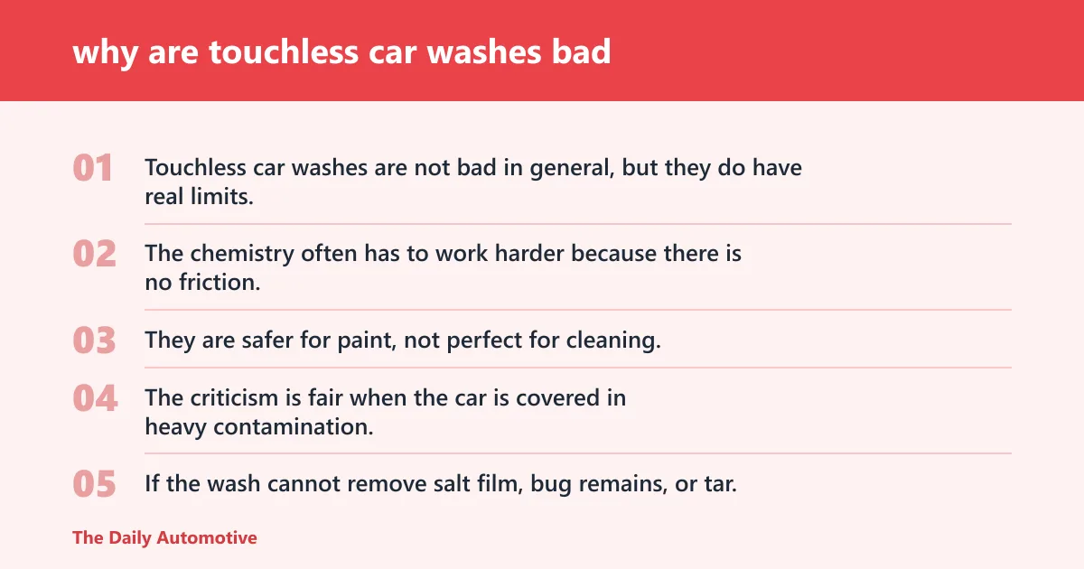 Steps: why are touchless car washes bad