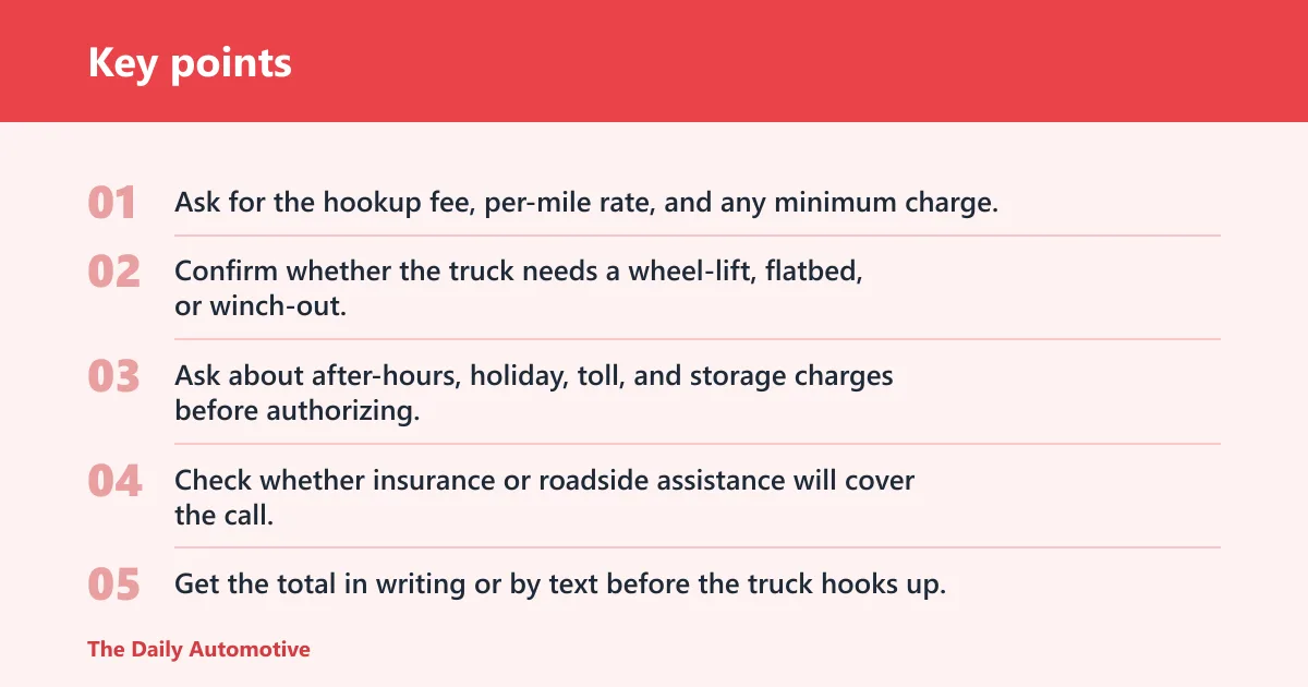 Key points: Storage and impound fees