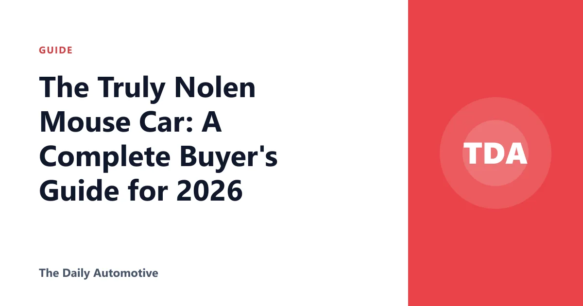 The Truly Nolen Mouse Car: A Complete Buyer's Guide for 2026