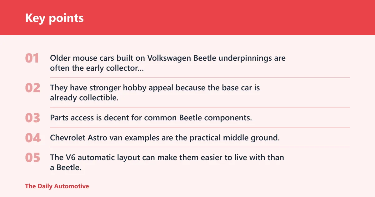 Key points: Mouse car history and donor platforms