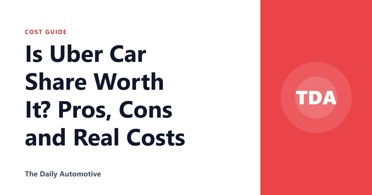 Is Uber Car Share Worth It? Pros, Cons and Real Costs