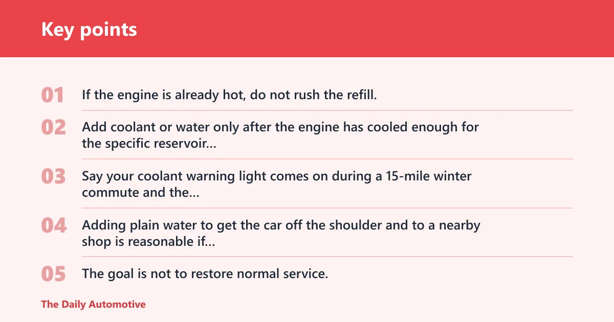Key points: When is plain water acceptable?
